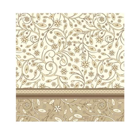 Serwetki 33 x 33 cm (20szt) Polmak - Daisy ornamenty beżowe 55.SD-OG-003202 Serwetki 33 x 33 cm (20szt) Polmak - Daisy ornamenty beżowe 55.SD-OG-003202