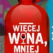 Butelka szklana 2 L BGtech - Więcej wina, mniej problemów! Czerwona 30.BUT.512