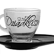 Filiżanka ze spodkiem 230 ml Glasmark - Dziadku kocham CIę 4G.50-0406-02-7118