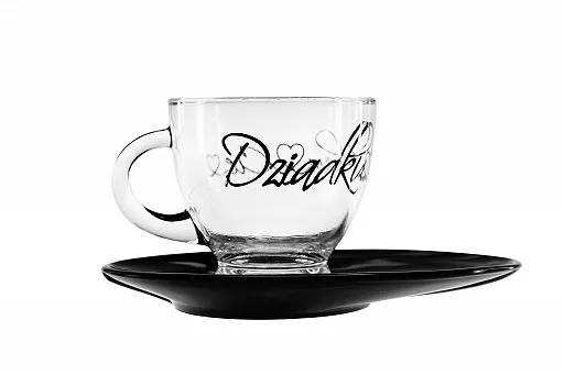 Filiżanka ze spodkiem 230 ml Glasmark - Dziadku kocham CIę 4G.50-0406-02-7118 Filiżanka ze spodkiem 230 ml Glasmark - Dziadku kocham CIę 4G.50-0406-02-7118