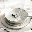 Komplet talerzy na 6 osób (18 el) Lubiana - Ankara Gold 1608D Natrysk