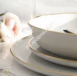 Komplet talerzy na 6 osób (18 el) Lubiana - Ankara Gold 1608D Natrysk