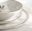 Komplet talerzy na 6 osób (18 el) Lubiana - Ankara Gold 1608D Natrysk