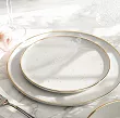 Komplet talerzy na 6 osób (18 el) Lubiana - Ankara Gold 1608D Natrysk