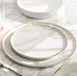 Komplet talerzy na 6 osób (18 el) Lubiana - Ankara Gold 1608D Natrysk