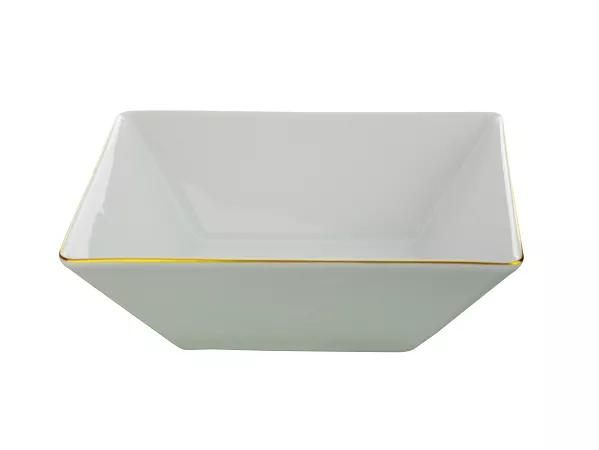 Salaterka 22 x 22 cm Lubiana - Classic White Gold Salaterka 22 x 22 cm Lubiana - Classic White Gold