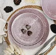 Komplet talerzy na 6 osób (18 el) Lubiana - Hanami Pudrowy Róż