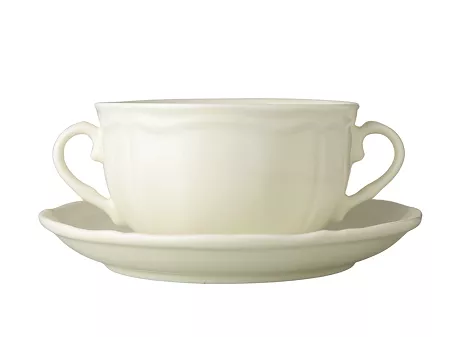 Bulionówka ze spodkiem 0,3 L / 16 cm Bogucice - Gino Cream 1229