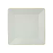 Talerz deserowy 21,5 x 21,5 cm Lubiana - Classic White Gold