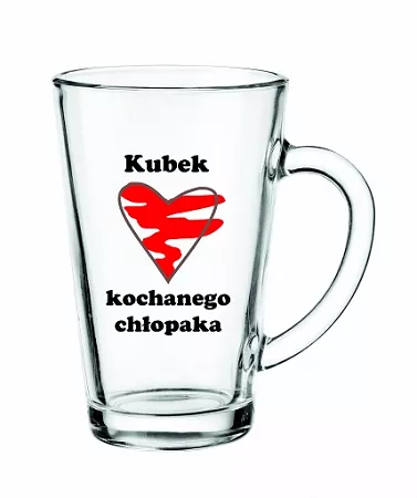 Kubek 300 ml Glasmark - Kubek Kochanego Chłopaka 4G.10-0028-0300-4067 Kubek 300 ml Glasmark - Kubek Kochanego Chłopaka 4G.10-0028-0300-4067
