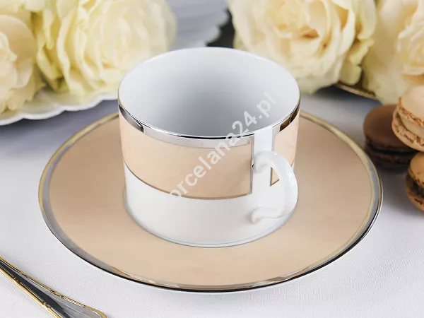 Filiżanka ze spodkiem 0,23 L / 16 cm Porcel - Ethereal Moka GIFT BOX 10.ETM.FS23 Filiżanka ze spodkiem 0,23 L / 16 cm Porcel - Ethereal Moka GIFT BOX 10.ETM.FS23