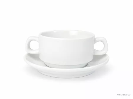 Bulionówka sztaplowana ze spodkiem 0,3 L / 15,5 cm Bogucice - 09S.PH9.BULS