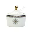 Garnitur do kawy na 6 osób (21 el.) Ćmielów - Jenny Nautilus White - Blue