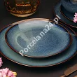 Talerz deserowy 21 cm Altom Design - Reactive Navy Blue 07.RN.TD21