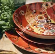 Komplet talerzy na 6 osób (18 el) Arca Italy - Japan Golden Sakura