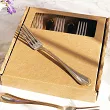 Komplet 6 widelczyków do ciasta 16,6 cm Hisar - Florence Gold GIFT BOX