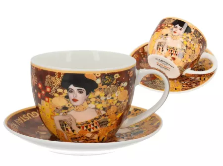 Filiżanka ze spodkiem 0,08 l Carmani -  Gustav Klimt Adela 33.532-8305