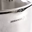 Garnek z pokrywą 5,5L 24 cm x 12 cm - Korkmaz Steama A1992