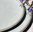 Serwis obiadowy na 12 osób (39 el.) Bogucice - Alumina Granite Mint Blue Gold Nordica 1129G