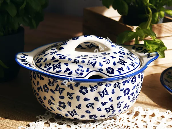 Waza 2,3 L Bolesławiec - Niebieskie Motyle Waza 2,3 L Bolesławiec - Niebieskie Motyle