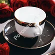 Filiżanka ze spodkiem 0,28 L / 15 cm Porcel - Saturn GIFT BOX 10.SA.FS28
