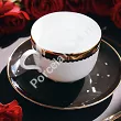 Filiżanka ze spodkiem 0,28 L / 15 cm Porcel - Saturn GIFT BOX 10.SA.FS28