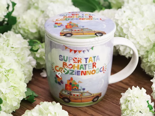 Kubek z zaparzaczem 0,4 L Duo - Super tata 15.SUT.KZ Kubek z zaparzaczem 0,4 L Duo - Super tata 15.SUT.KZ