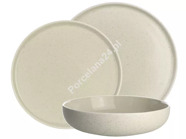 Komplet talerzy na 6 osób (18 el.) Bogucice - Alumina Granite Soft Cream Nordica 1127 Komplet talerzy na 6 osób (18 el.) Bogucice - Alumina Granite Soft Cream Nordica 1127