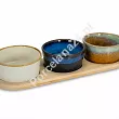Kpl. 3 miseczek do dipów z tacką 28 cm Arca Italy - Round Trio 956109