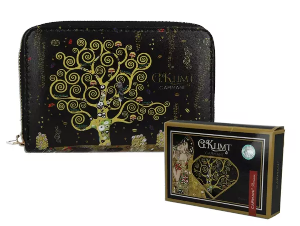 Portfel 14,5 x 10 cm Carmani - Gustav Klimt Drzewo Życia 33.021-4902 Portfel 14,5 x 10 cm Carmani - Gustav Klimt Drzewo Życia 33.021-4902