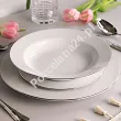 Komplet talerzy na 6 osób (18 el.) Chodzież - Yvonne 9718 PLATYNOWA LINIA