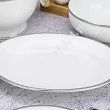 Serwis obiadowo - herbaciany na 12 osób (85 el.) Bogucice - Antonio Platin Plus 1170