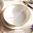 Komplet talerzy na 6 osób (18 el.) Chodzież - City Gold Cream