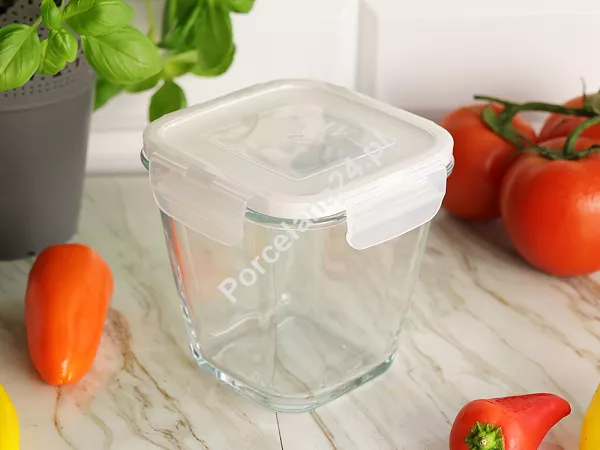 Pojemnik kwadratowy wysoki 700 ml z pokrywką LAV - Fresco 4K.FRE.228 Pojemnik kwadratowy wysoki 700 ml z pokrywką LAV - Fresco 4K.FRE.228