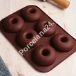 Forma silikonowa do donutów/pączków Karl Hausmann - Brązowa 6.FOR.1458