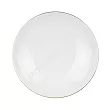 Talerz głęboki 21 cm (biały) Karolina - Black & White Gold 23011
