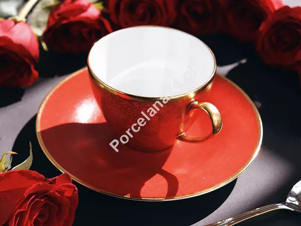 Filiżanka ze spodkiem 0,26 L / 17 cm Porcel - Rouge GIFT BOX 10.RO.FS26 Filiżanka ze spodkiem 0,26 L / 17 cm Porcel - Rouge GIFT BOX 10.RO.FS26
