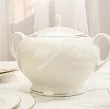 Serwis obiadowo - herbaciany na 12 osób (105 el.) Bogucice - Lolita Cream Gold 1258