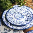 Komplet talerzy na 6 osób (18 el) Arca Italy - Old London Blue