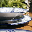 Komplet talerzy na 6 osób (18 el) Arca Italy - Old London Blue