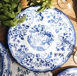 Komplet talerzy na 6 osób (18 el) Arca Italy - Old London Blue