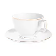 Filiżanka ze spodkiem (śniadaniowa) 0,35 L / 17 cm Altom Design - MariaPaula ZŁOTA LINIA L02