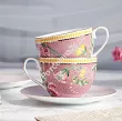 Komplet 2 filiżanek ze spodkiem 0,12 L Pip Studio - La Majorelle Pink 51.LMP.004.107