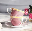 Komplet 2 filiżanek ze spodkiem 0,12 L Pip Studio - La Majorelle Pink 51.LMP.004.107