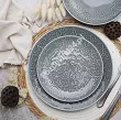 Serwis obiadowo-herbaciany na 6 osób (26 el) Lubiana - Hanami Kamienna Szarość