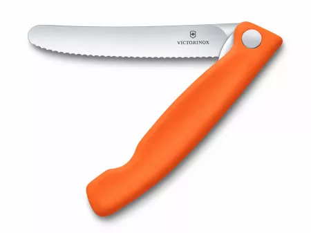 Nóż składany ząbkowany 11 cm Victorinox - Swiss Classic Pomarańczowy V.SC.P.6.7839.FC1