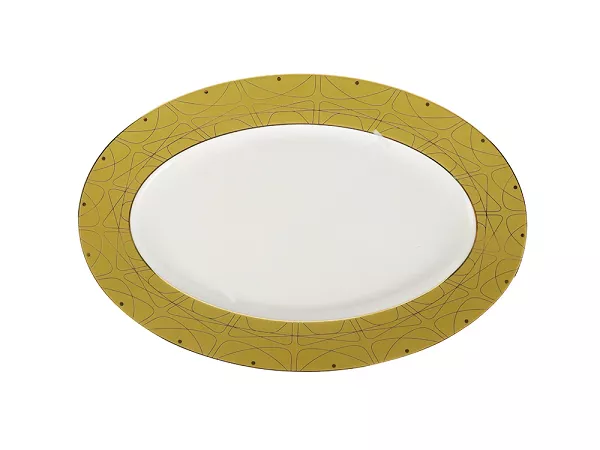 Półmisek 33 cm Ćmielów - Jenny Solaris Gold Półmisek 33 cm Ćmielów - Jenny Solaris Gold