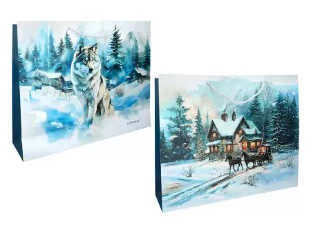Torba prezentowa 24x9x20 cm Carmani - Zima Wszędzie 33.219-0012