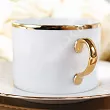 Filiżanka ze spodkiem 0,23 L / 16 cm Porcel - Empire Gold GIFT BOX 10.EMG.FS23
