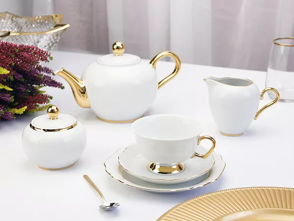 Garnitur do kawy na 12 osób (39 el.) Porcel - Premium Gold Garnitur do kawy na 12 osób (39 el.) Porcel - Premium Gold